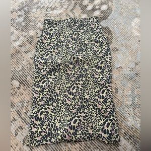Fletch cheetah print pencil skirt